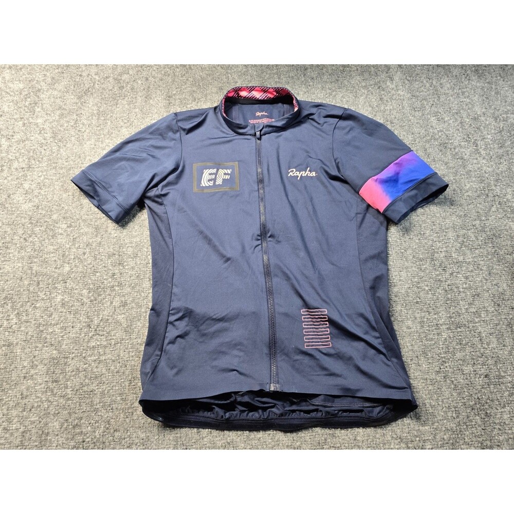 Rapha EF Womens Pro Cycling Jersey Size Large Blue Used